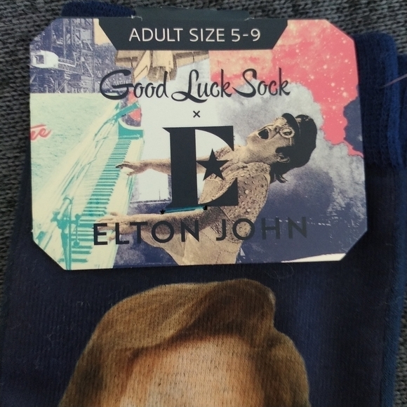 Hst Global Elton John Good Luck Socks Adult 5-9 - Picture 4 of 8